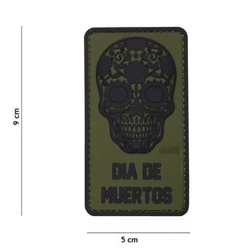 [16014] VAN OS - 3D Patch | Dia de Muertos - grün