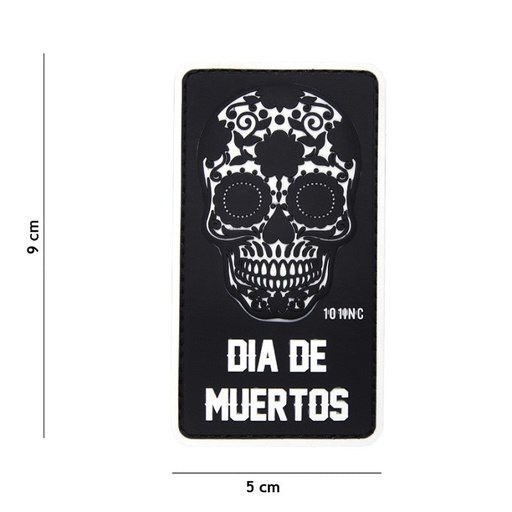 [16012] VAN OS - 3D Patch | Dia de Muertos - schwarz
