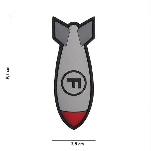 [11117] VAN OS - 3D Patch | F. Bombe - weiss
