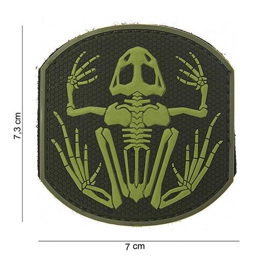 ['14005] VAN OS - 3D Patch | Frog Skeleton - grün
