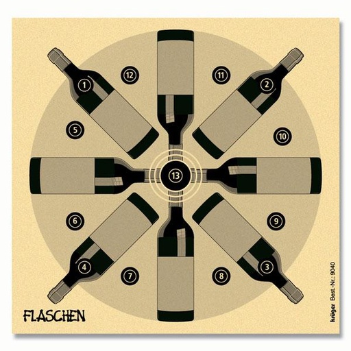 Glücksscheibe Flaschen 10m