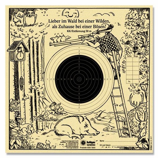 [9017-5] Glücksscheibe Wald KK-Gewehr 50 m