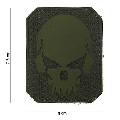 [13020] VAN OS - 3D Patch | Pirate Skull grün