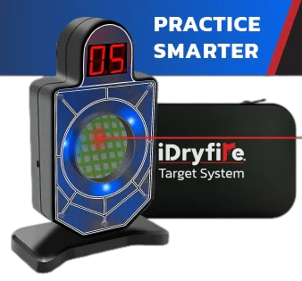 [REACTIVE-TARGET] iDryfire | Reactive Laser Shooting Target (with EVA Case)