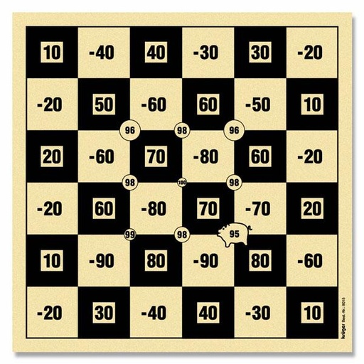 [Krueger-9015] Krüger 9015 Glücksscheibe Schachbrett 25/50/100 m