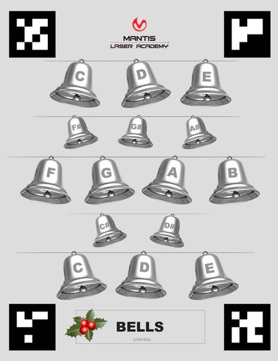 [PR-4005] LASER ACADEMY - Zielscheiben | "BELLS" 2erPack