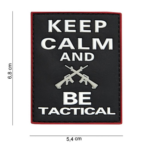 [15047] VAN OS - 3D Patch | Keep Calm and BE Tactical - schwarz