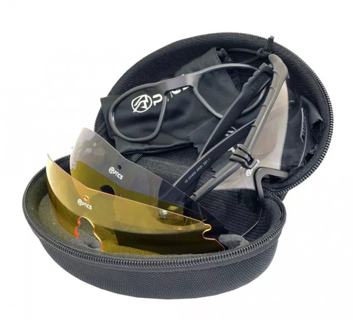 [103406] DAA Optics VICTOR | Schießbrille mit 3er-Linsen-Set