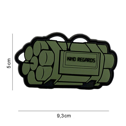 ['8133] VAN OS - 3D Patch | Kind regards - grün