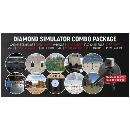 [DSCP002] Diamond Smokeless Range® Simulator-Kombipaket mit Standardkamera