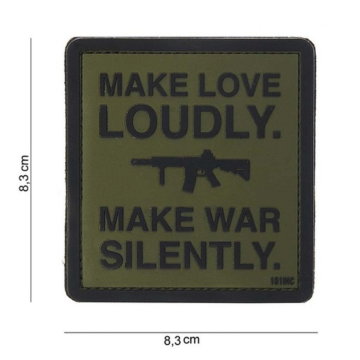 [10101] VAN OS - 3D Patch | Make Love Loudly grün
