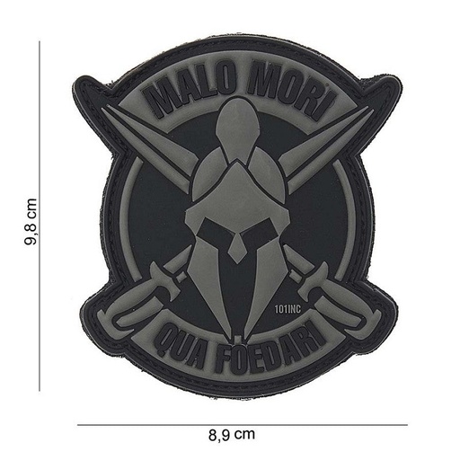 [10113] VAN OS - 3D Patch | Malo Mori - grau