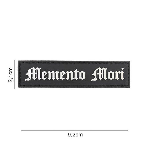 [6134] VAN OS - 3D Patch | Memento Mori (streifen) schwarz/weiss