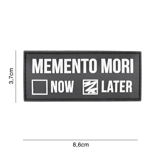 [6141] VAN OS - 3D Patch | Memento Mori later schwarz