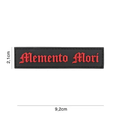 [6135] VAN OS -  Patch | Memento Mori schwarz/rot 